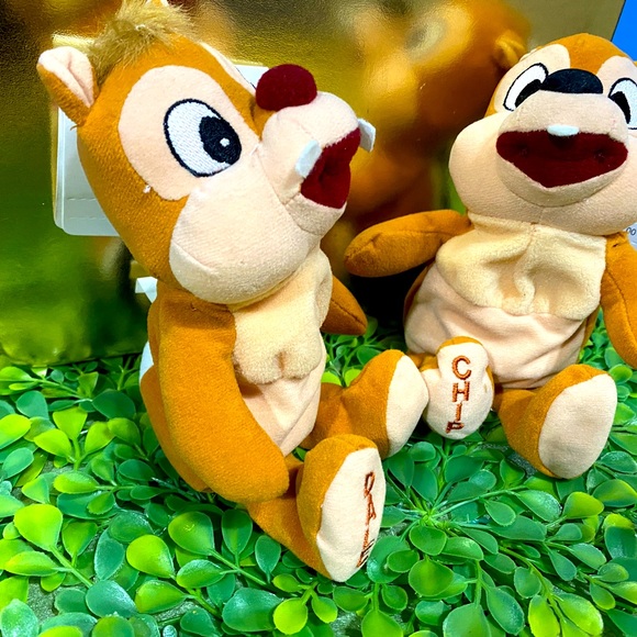 DISNEY EXCLUSIVE NWT VTG 90s CHIP & DALE COLLECTIBLE RETIRED BEAN BAG PLUSH PAIR - Picture 6 of 13